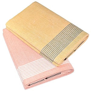tuni mani men39s cool cotton dhoti plain solidlength 20m pack of 2