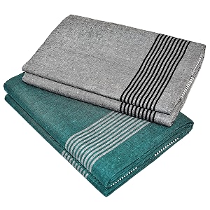 tuni mani men39s cool cotton dhoti plain solidlength 20m pack of 2