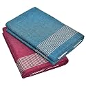 TUNI MANI Men's Cool Cotton Dhoti Plain Solid/Length: 2.0m (Pack of 2)