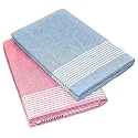 TUNI MANI Men's Cool Cotton Dhoti Plain Solid/Length: 2.0m (Pack of 2)