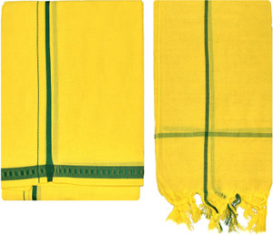 TUNI MANI Temple Wear Dhoti with Towel