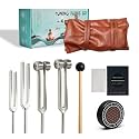 Tuning Forks Sound Healing Set, 128Hz 136.1Hz 256Hz 384Hz Aluminum Alloy