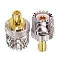 TUOLNK SMA Female to SO239 Adapter SMA to UHF Female Connector 2PCS