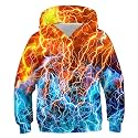 TUONROAD Boys Hoodies 3D Graphic Sweatshirt Lightweight Pullover 6-16T cool