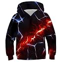 TUONROAD Boys Hoodies 3D Graphic Sweatshirt Lightweight Pullover 6-16T cool