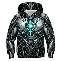 TUONROAD Boys Hoodies 3D Graphic Sweatshirt Lightweight Pullover 6-16T cool