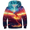 TUONROAD Boys Hoodies 3D Graphic Sweatshirt Lightweight Pullover 6-16T cool