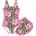 TUONROAD Toddler Girls One Piece Swimsuit Bathing Suit with Short for 3-9