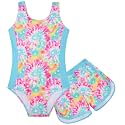 TUONROAD Toddler Girls One Piece Swimsuit Bathing Suit with Short for 3-9