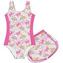 TUONROAD Toddler Girls One Piece Swimsuit Bathing Suit with Short for 3-9