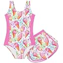 TUONROAD Toddler Girls One Piece Swimsuit Bathing Suit with Short for 3-9