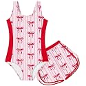 TUONROAD Toddler Girls One Piece Swimsuit Bathing Suit with Short for 3-9