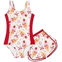 TUONROAD Toddler Girls One Piece Swimsuit Bathing Suit with Short for 3-9