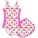 TUONROAD Toddler Girls One Piece Swimsuit Bathing Suit with Short for 3-9