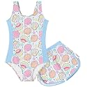 TUONROAD Toddler Girls One Piece Swimsuit Bathing Suit with Short for 3-9