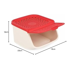 tupperware potato onion garlic container mini access mate 23l capacity - 1pc