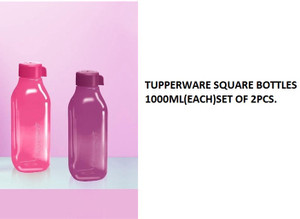 TUPPERWARE SQUARE 1000 ml Plastic Bottle Pack