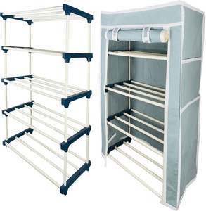 TURBOMAX 4Tiers Book Shelf Plastic Rack With