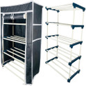TURBOMAX 4Tiers Book Shelf Plastic Rack With