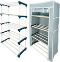 TURBOMAX 4Tiers Book Shelf Plastic Rack With