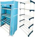 TURBOMAX 4Tiers Book Shelf Plastic Rack With