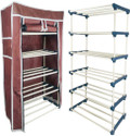 TURBOMAX 5Tiers Book Shelf Plastic Rack With