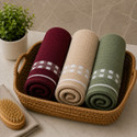 TURBOMAX Cotton 490 GSM Face Hand Towel