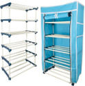 TURBOMAX Plastic Open Book Shelf