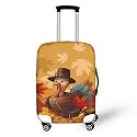 Turkey Maple Leaf Yellow Suitcase Covers for Luggage,Travel Luggages Cover,Dustproof Carry on Luggages Covers,Travel Luggage Cover Thanksgiving Decor