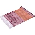 Turkish Cotton Bath Towel (Lightweight) | 100% Natural Cotton, 30" x 60" | Soft, Absorbent, Prewashed & Quick Dry | Versatile Towels for Bathroom, Hotel, SPA, and Travel (Orange)