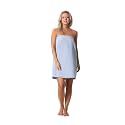 Turkish Linen Women’s Waffle Spa Body Wrap with Adjustable Closure
