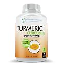 Turmeric Curcumin Supplement - 2250mg/d - Veggie Caps - 95% Curcuminoids with Black Pepper Extract (Bioperine) - 750mg Capsules - 100% Organic - Most Powerful Turmeric (180 Count)