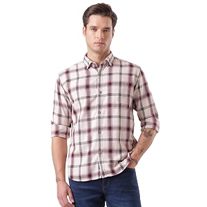 TURMS Mens Casual Checks Shirts Odor Control