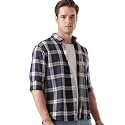 TURMS Men39s Casual Checks Shirts Odor Control