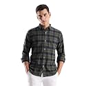 TURMS Men39s Casual Checks Shirts Odor Control