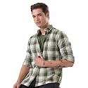 TURMS Men39s Casual Checks Shirts Odor Control