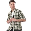 TURMS Men39s Casual Checks Shirts Odor Control