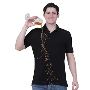 TURMS Mens Casual Solid Polo T-Shirt Odor