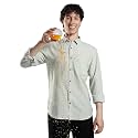 TURMS Men39s Casual Striped Linen Shirts Odor