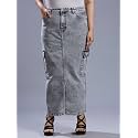 TURNING BLUE Womens Plus Size Grey Straight