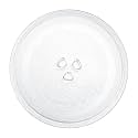 Turntable Glass Plate/Tray for Microwave Oven, Compatible Oven Glass Cooking Tray/Plate for Panasonic with 21L LG Models Rotating Baking Glass Plate(NOT for Samsung Microwave)