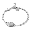 TURQNTAUPE 925 Sterling Silver Bead Station Bracelet for Women &amp; Girls - everyday wear gifts for her