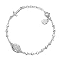 TURQNTAUPE 925 Sterling Silver Bead Station Bracelet for Women & Girls - everyday wear gifts for her