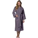 Turquaz Womens Lightweight Waffle Kimono Bathrobe for Men - Soft Quick-Dry Spa &amp; Summer Towel Robe, Cotton Blend