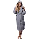 Turquaz Womens Lightweight Waffle Kimono Bathrobe for Men - Soft Quick-Dry Spa &amp; Summer Towel Robe, Cotton Blend