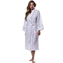 Turquaz Womens Lightweight Waffle Kimono Bathrobe for Men - Soft Quick-Dry Spa &amp; Summer Towel Robe, Cotton Blend