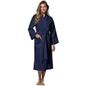 Turquaz Womens Lightweight Waffle Kimono Bathrobe for Men - Soft Quick-Dry Spa &amp; Summer Towel Robe, Cotton Blend