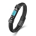 Turquoise Bracelet for Men Leather Men Bracelet