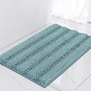 Turquoize Luxury Chenille Bath Rug for Bathroom