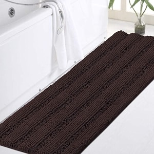 Turquoize Non Slip Shaggy Chenille Microfibers Bathroom